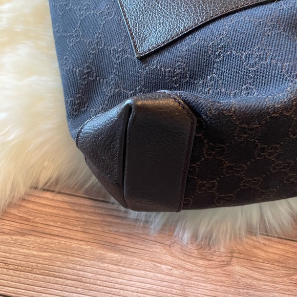 Gucci | Vintage GG Monogram Tote Bag | Brown - Picture 10 of 12